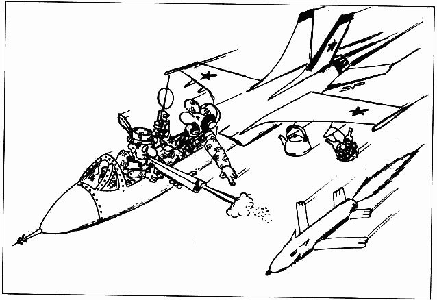 Карикатура "Миг-31", Валерий Савельев