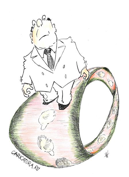 Карикатура "Ковровая дорожка Мебиуса", Александр Шауров
