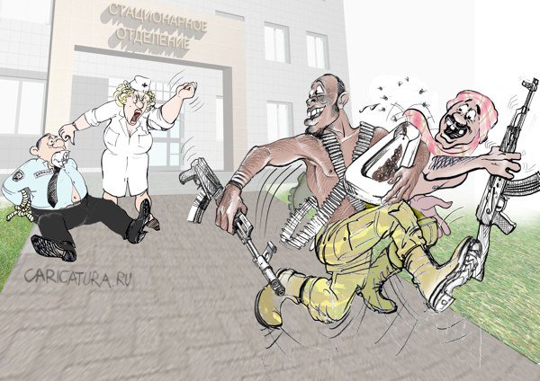 Карикатура "Сомалийским пиратам опять удалось захватить судно", Валерий Шевченко