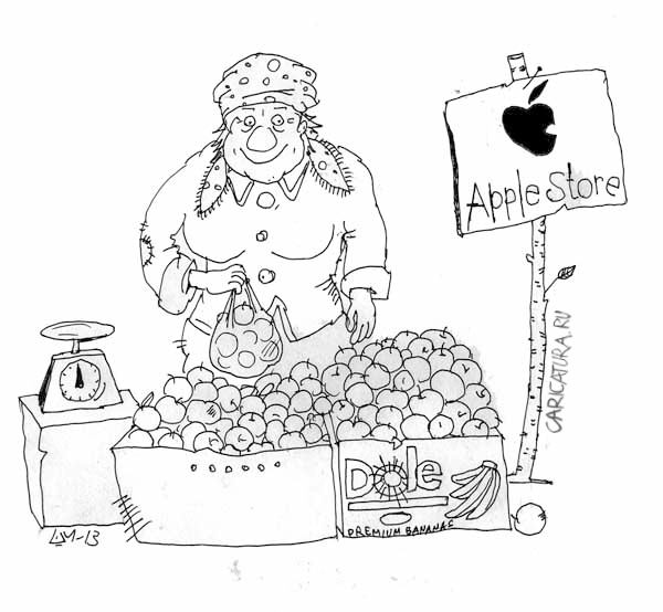 Карикатура "App Store", Михаил Шилин