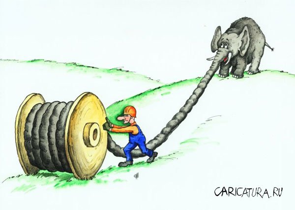Карикатура "Катушка", Сергей Сиченко