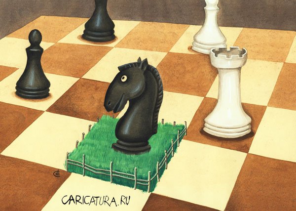 Карикатура "Конь", Сергей Сиченко