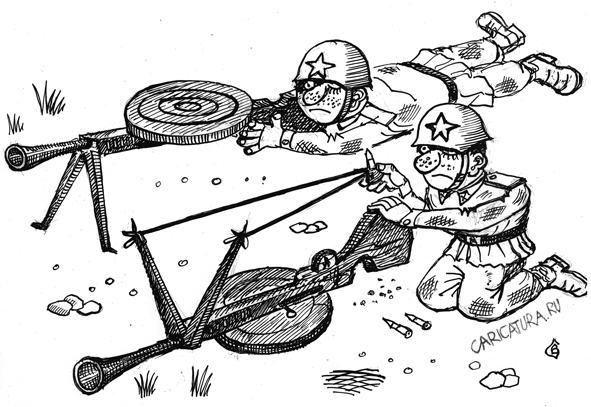 Карикатура "Стрельбы", Валерий Сингаевский