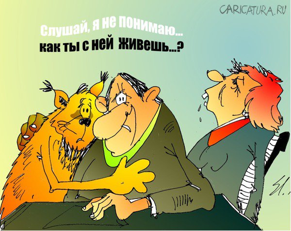 Карикатура "Белочка", Вячеслав Шляхов