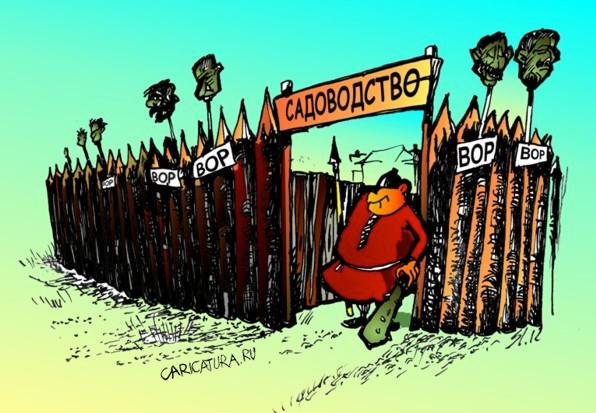 Карикатура "Садовод", Вячеслав Шляхов