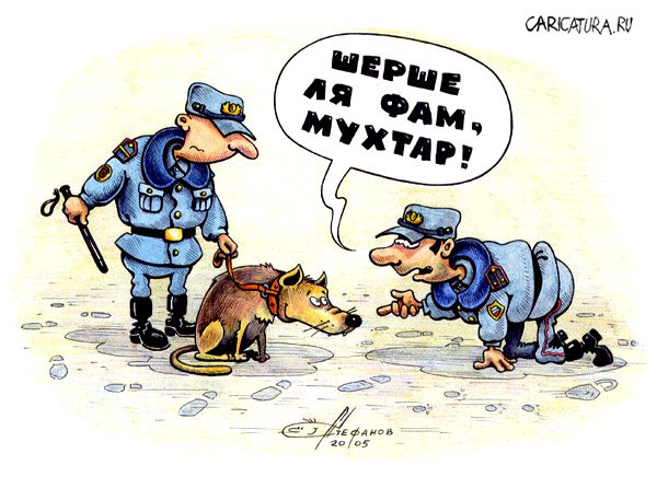 Карикатура "Шерше ля фам!", Алексей Стефанов