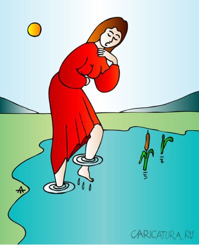 Карикатура "Круги на воде", Алексей Талимонов