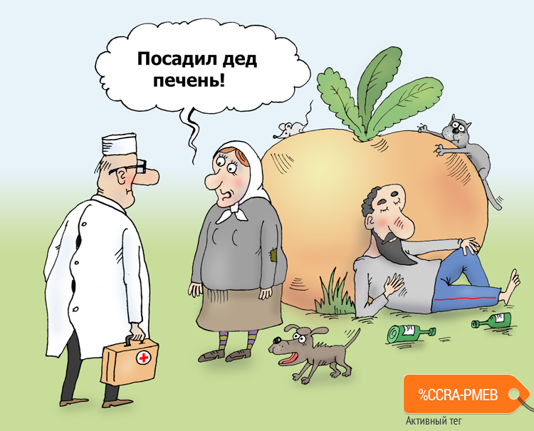 Карикатура "Мягкая посадка", Валерий Тарасенко