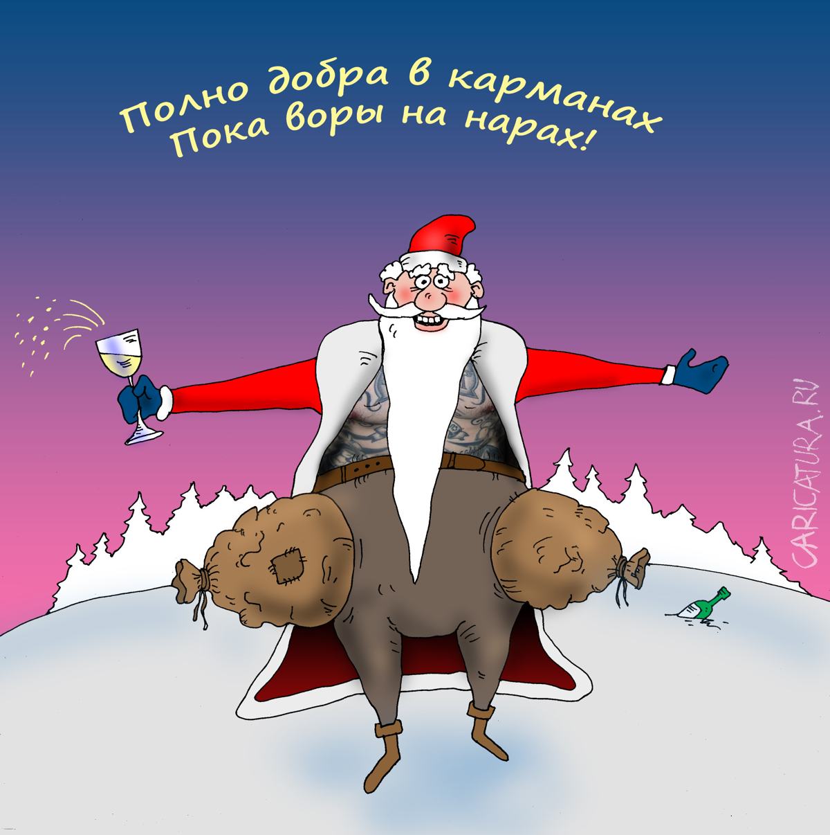 Карикатура "Полно добра", Валерий Тарасенко