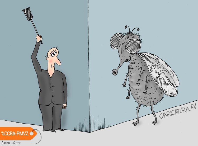 Карикатура "Пошла муха на базар...", Валерий Тарасенко
