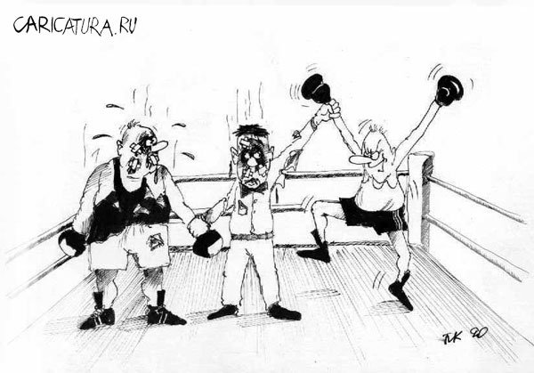 Карикатура "Грязный спорт", Мавлюд Таштанов