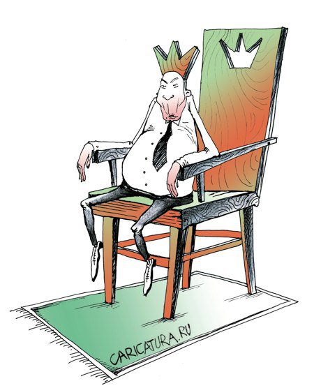 Карикатура "Король", Нурлан Тазабеков