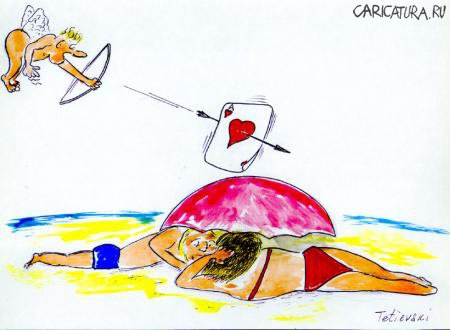 Карикатура "На море", Michael Tetievski