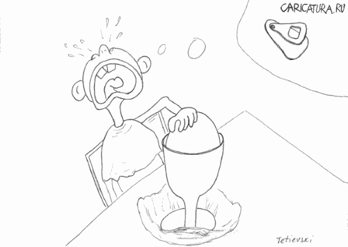 Карикатура "Яйцо", Michael Tetievski