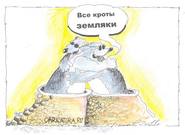 Карикатура "Земляки", Владимир Тихонов