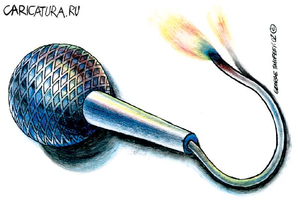 Карикатура "Оратор-4", Георгий Тимофеев