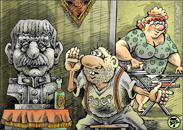Карикатура "Стук или жалоба", Петр Тягунов