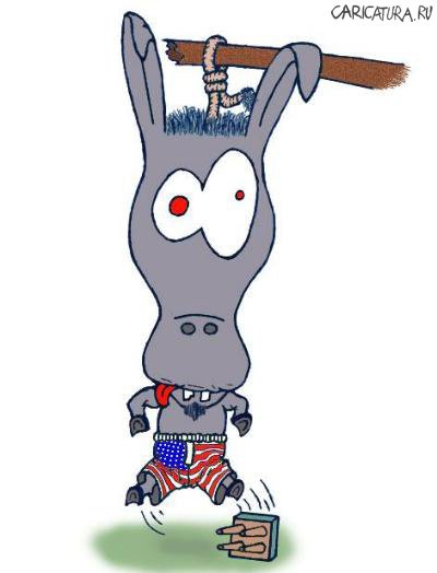 Карикатура "Вторжение США в Югославию", Павел Токарев