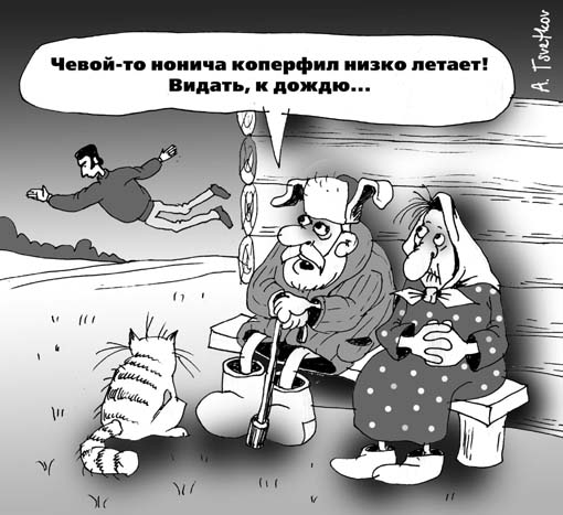 Карикатура "Копперфилд", Андрей Цветков
