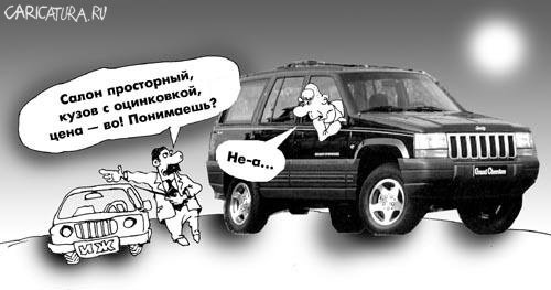 Карикатура "Кузов с оцинковкой", Андрей Цветков