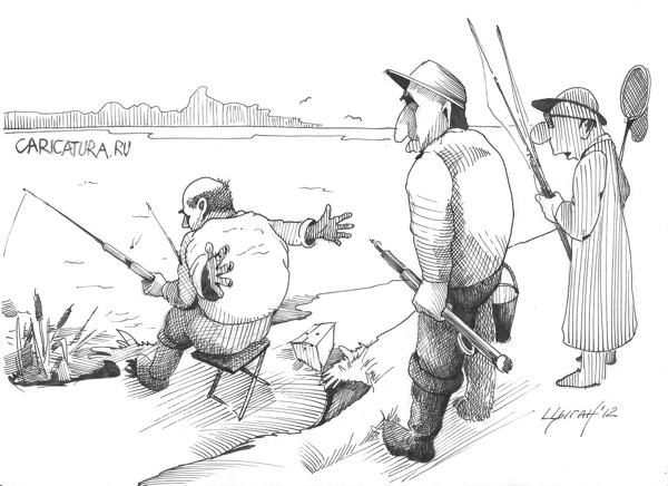 Карикатура "Достали!", Эдуард Цыган