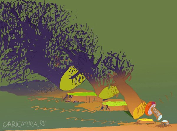 Карикатура "Эффект домино", Александр Уваров