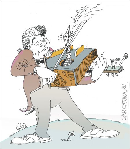 Карикатура "Звук", Александр Уваров