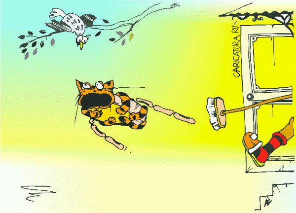 Карикатура "Летающая тарелка", Андрей Василенко