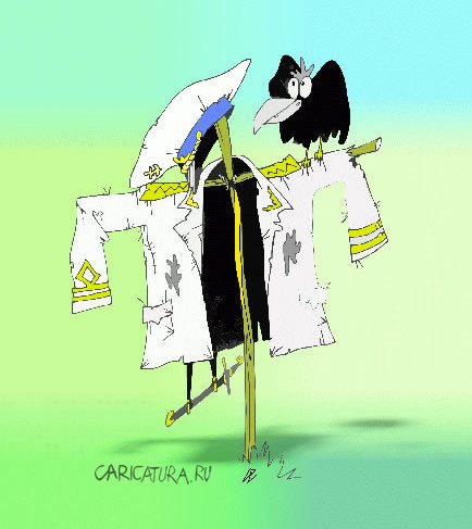 Карикатура "Огородный адмирал", Андрей Василенко