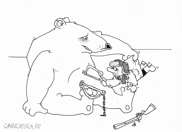 Карикатура "Пилите, Шура, пилите!", Андрей Василенко