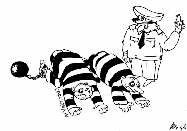 Карикатура "С низкого старта", Андрей Василенко