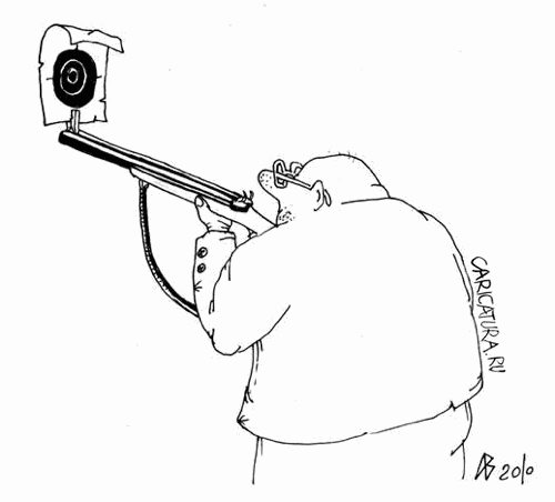 Карикатура "Стрелок", Андрей Василенко