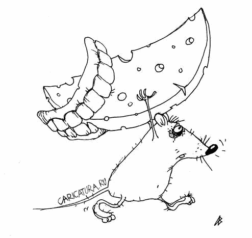 Карикатура "Сыр!!!", Андрей Василенко