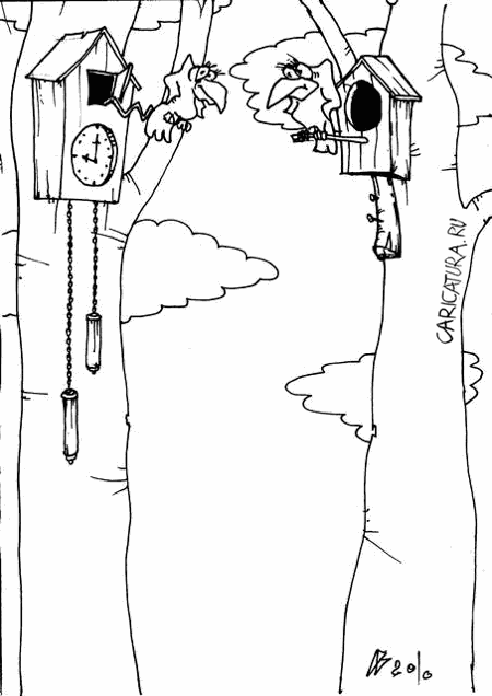 Карикатура "Встреча на высшем уровне", Андрей Василенко
