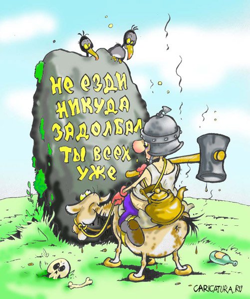 Карикатура "Достал!", Александр Воробьев
