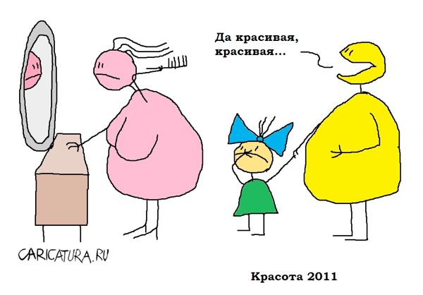 Карикатура "Красота", Вовка Батлов
