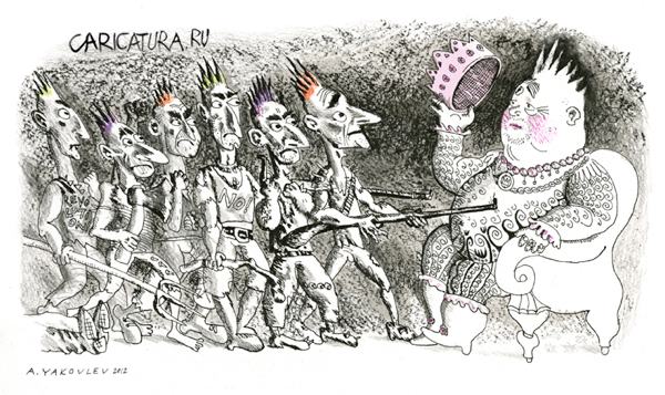 Карикатура "Революция?", Александр Яковлев
