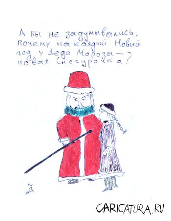 Карикатура "Синяя борода", Алексей Забазнов