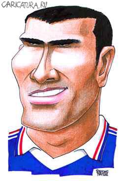 Шарж "Zinedine Zidane", Gatis Shluka
